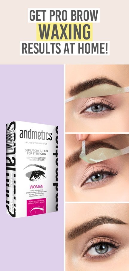 Andmetics Brow Wax Strips - Beauty and the Boutique - Get pro brow waxing results at home
