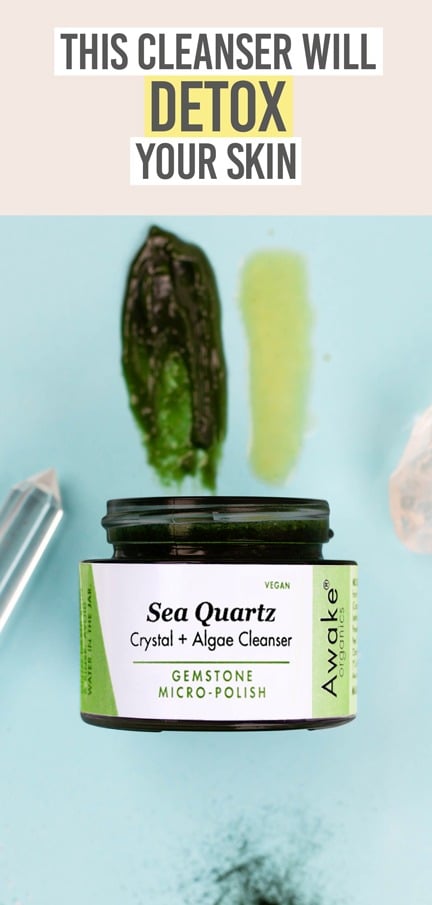 Awake Organics Sea Quartz Crystal Algae Cleanser - Beauty and the Boutique - This cleanser will detox your skin