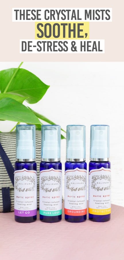 Balipura Aura Sprays - Beauty and the Boutique - These crystal mists soothe de-stress & heal