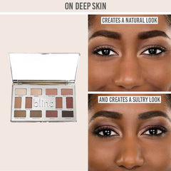 Blinc the Rare Gem Eyeshadow Palette natural and sultry looks on deep skin