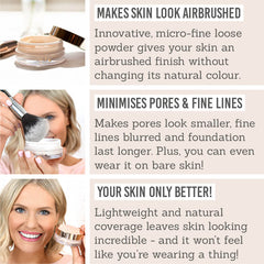 Benefits of Delilah Pure Touch Micro Loose Powder Translucent