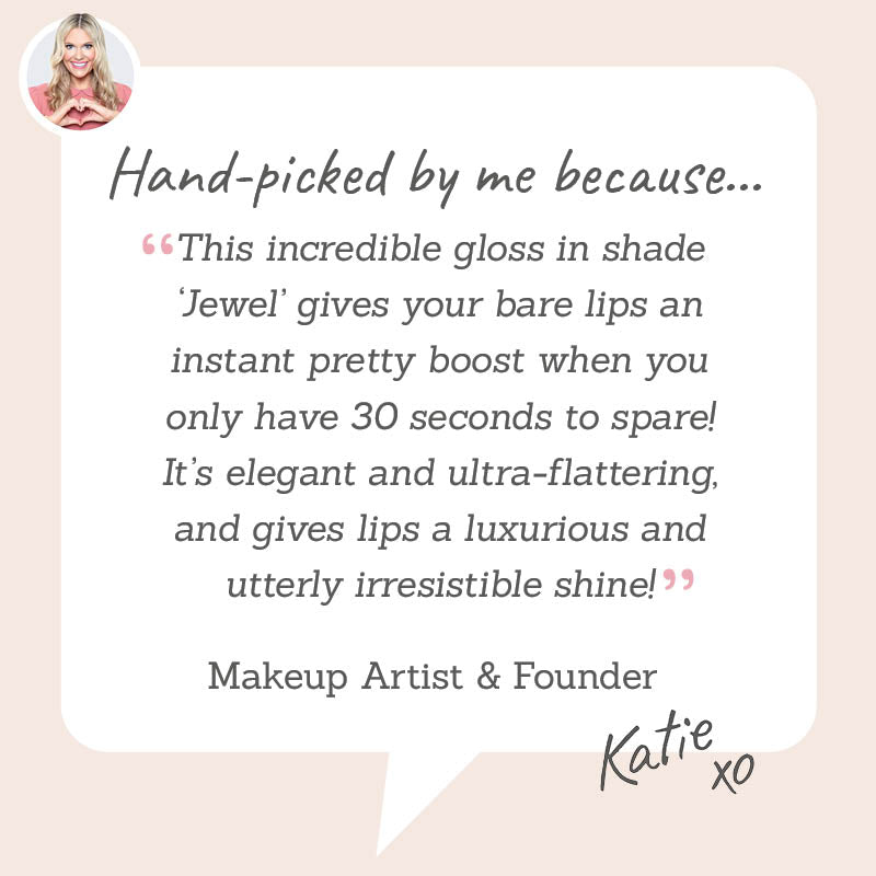 Delilah Ultimate Shine Lip Gloss in Jewel – Hand-picked by Katie for a 30-second elegant boost with luxurious, ultra-flattering shine.