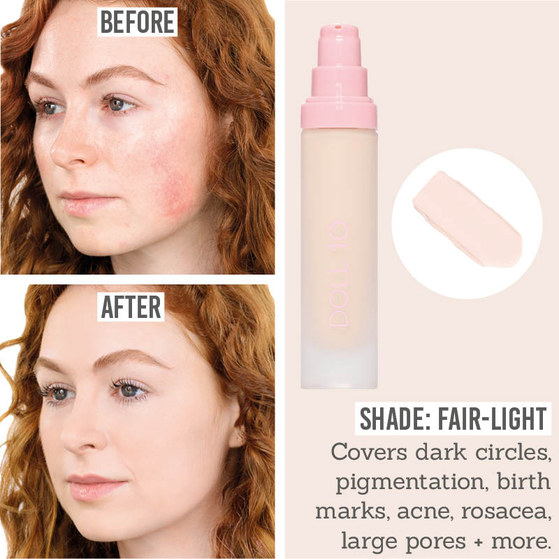 Doll10 T.C.E Super Coverage Serum Foundation in shade Fair-Light