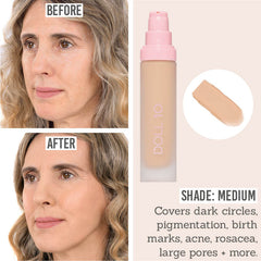 Doll10 T.C.E Super Coverage Serum Foundation in shade Medium