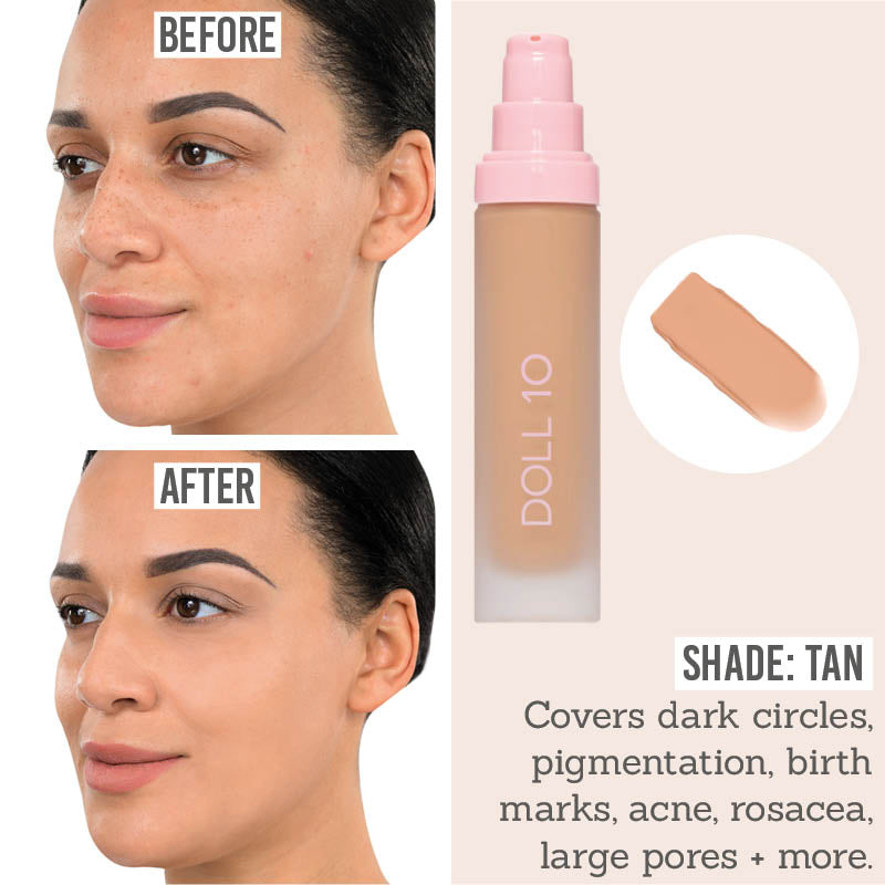 Doll10 T.C.E Super Coverage Serum Foundation in shade Tan