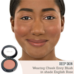 Dome Beauty English Rose Blush on deep skin