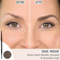 Eye of Horus Brow Define in shade Medium before and after results