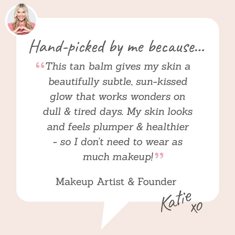 HeShi Overnight Hyaluronic Tan Balm – Hand-picked by Makeup Artist Katie for hydrating overnight tanning that leaves skin soft, smooth, and sun-kissed.