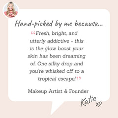 Leahlani Pamplemousse Replenishing Body Oil - hand-picked by makeup artist Katie for its ability to boost skin's glow and for its citrus tropical scent.