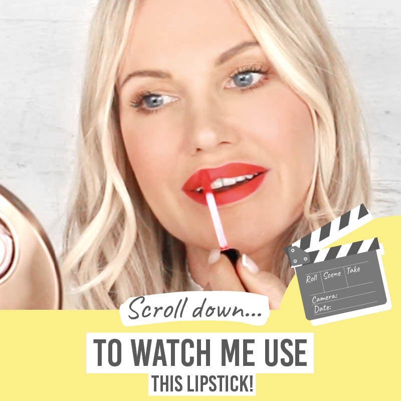 Scroll down to watch me use Lord & Berry Timeless Kissproof Lipstick in Bold Red