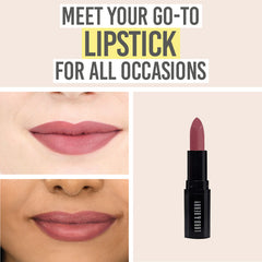 Lord & Berry ABSOLUTE Lipstick in shade 'Rosewood' on porcelain and dark skin