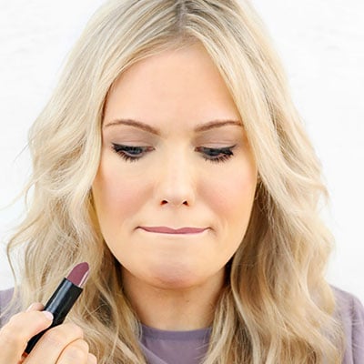 Finally, smudge your lips together to blend