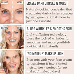 Love Katie Rested and Youthful Under-Eye Perfector - Key Benefits: erases dark circles & more, blurs wrinkles & smooths skin, no 'makeup' makeup look
