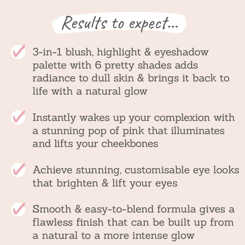 Mii Cosmetics Celestial Skin Shimmer in Rose Quartz results to expect