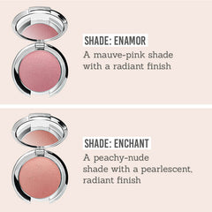Nude Envie Powder Blush in Enamor and Enchant shade description