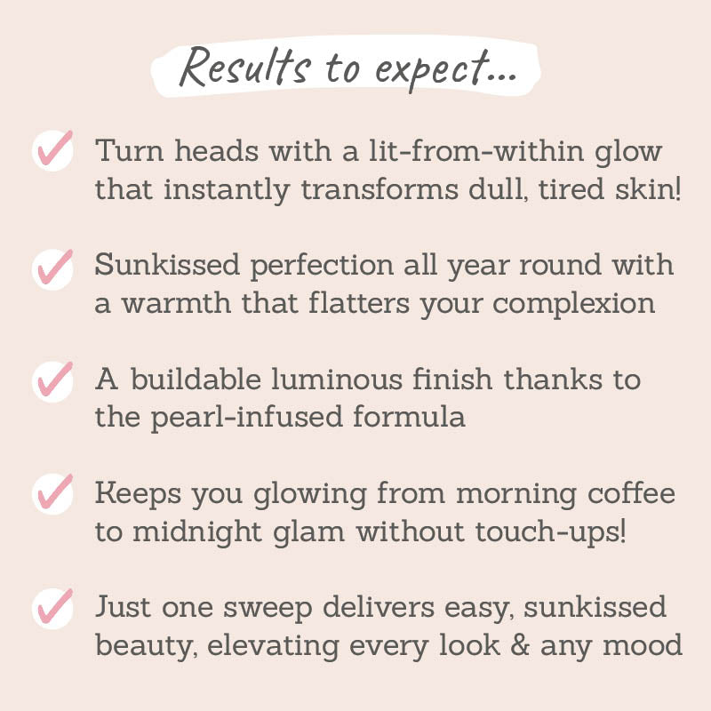 Nude Envie Powder Bronzer in Solace results to expect