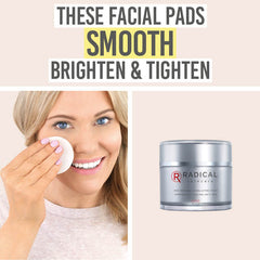 Makeup Artist Katie using Radical Skincare Age Defying Exfoliating Pads
