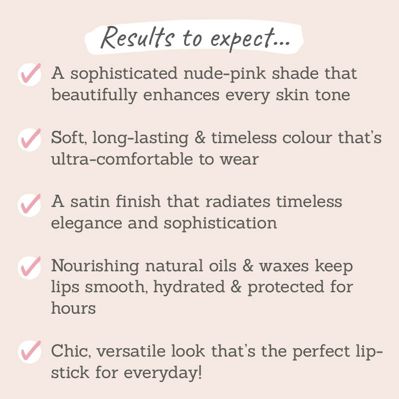 Runway Room Cosmetics Lipstick in The Bride results to expect