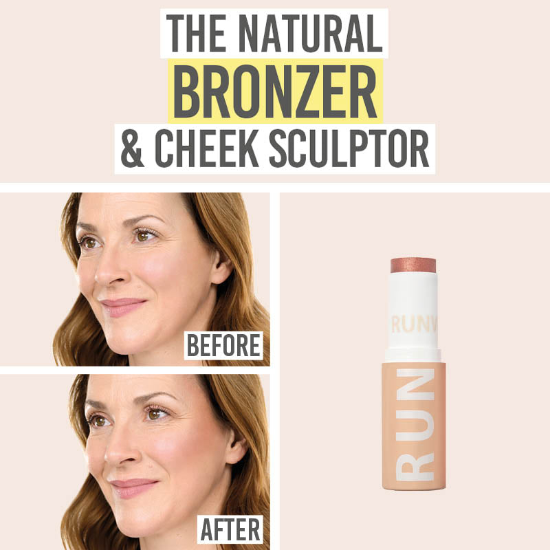 Runway Room Cosmetics Mineral Rose Bronze Cream Stick before and after results