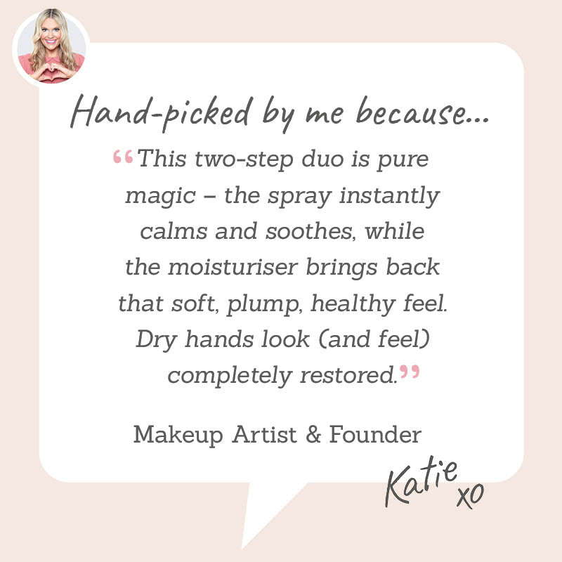 Sorted Skin Intensive Rescue Spray and Moisturiser Duo - hand picked by Katie for its ability to repair dry and cracked hands