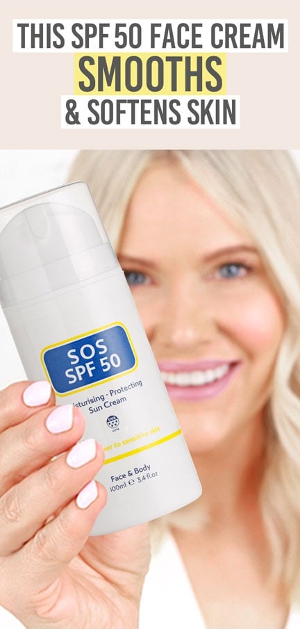 SOS SPF50 Sun Cream for Face and Neck - Beauty and the Boutique - This face SPF50 smooths and softens skin