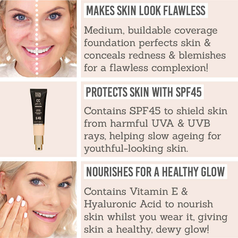 Benefits of SOSU Cosmetics CC Me In SPF45 Foundation 