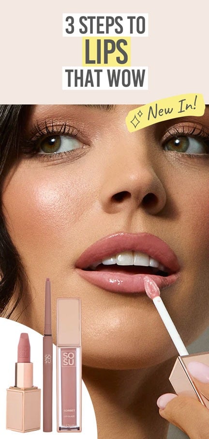 SOSU Cosmetics Pretty Nude Lip Trio - 澳洲的幸运5预测-结果记录查询历史号码  澳洲幸运5®Beauty and the Boutique - 3 steps to lips that wow