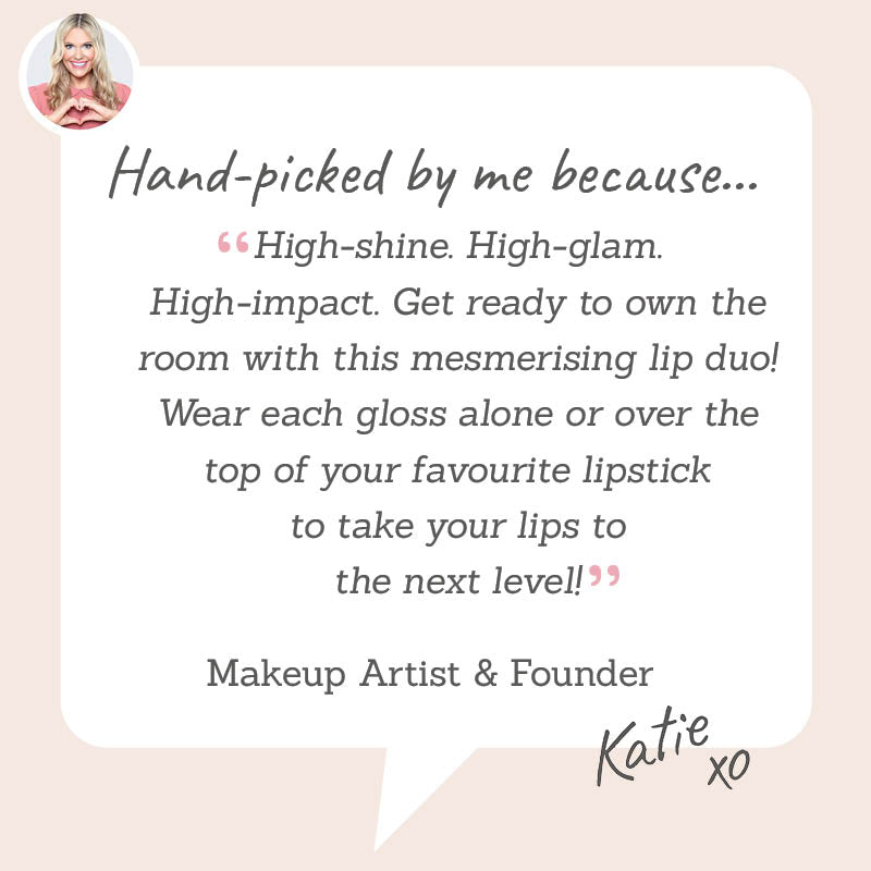 SOSU Shimmer Lip Glaze Duo - Hand-picked by Katie for the high-shine mesmerising lips