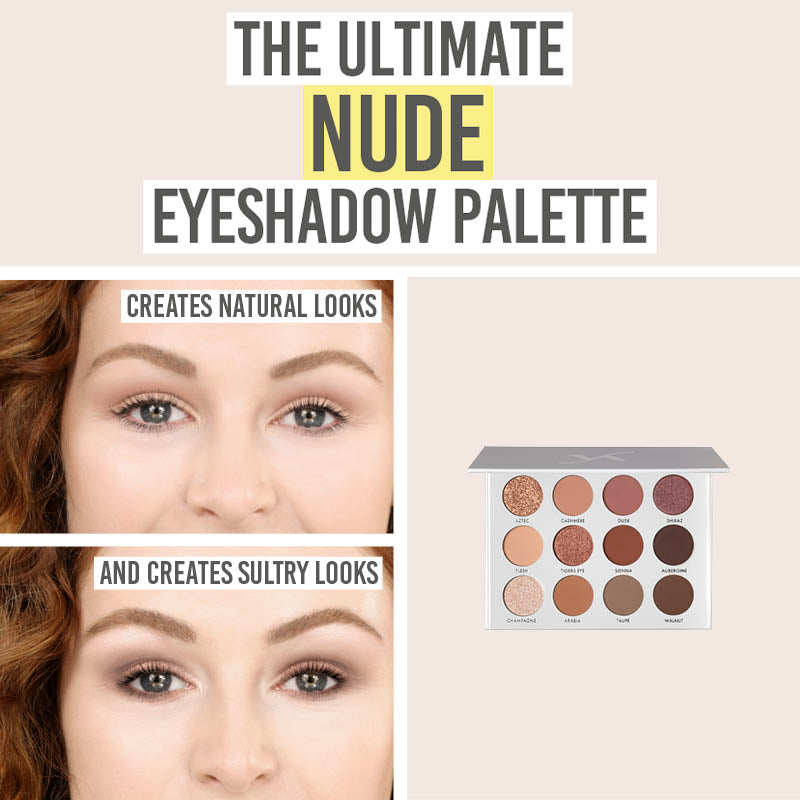 Vani-T Nude Eyeshadow Palette natural and sultry looks